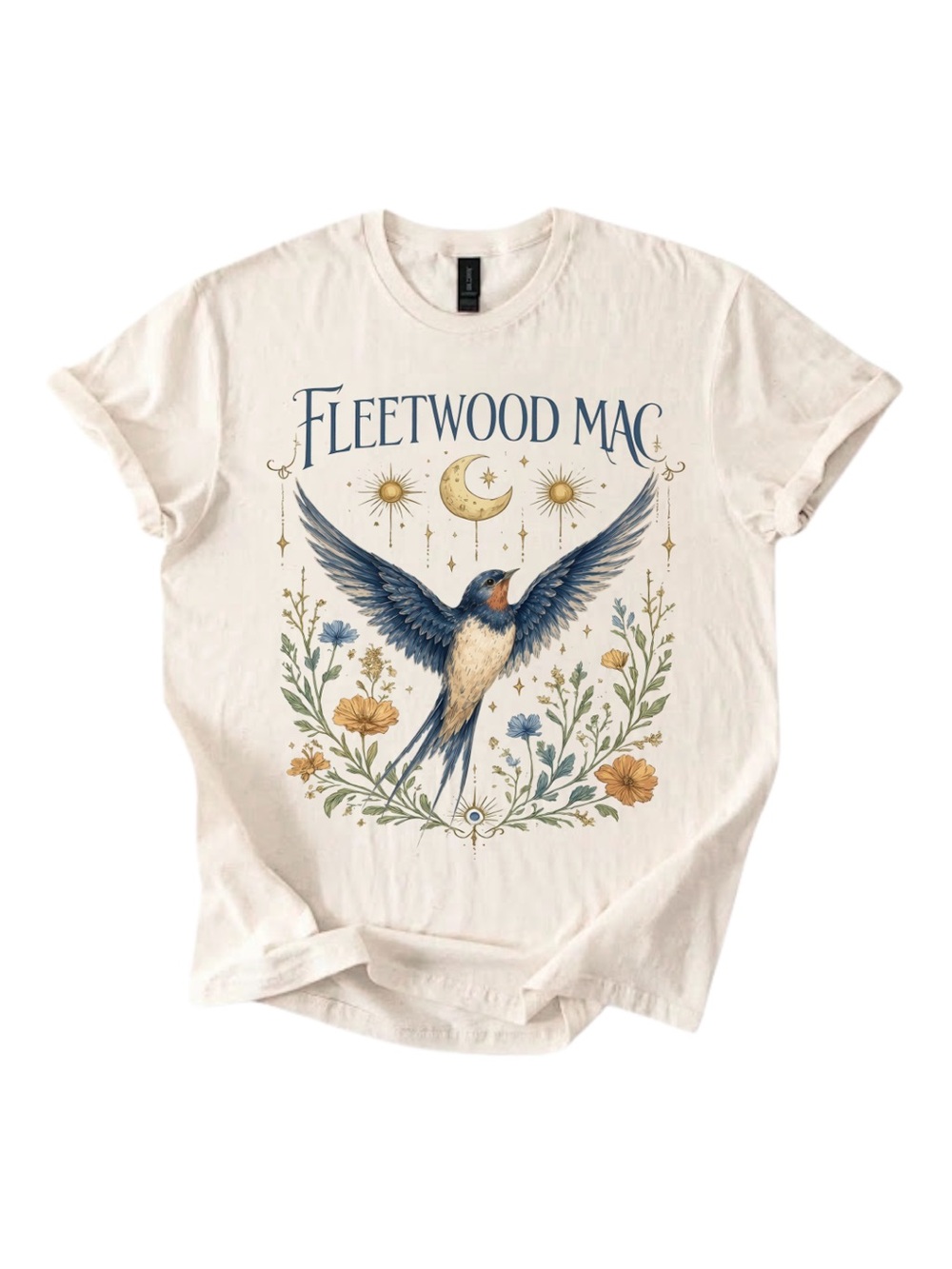 Gildan Fleetwood Mac Cream Bird Graphic Tee